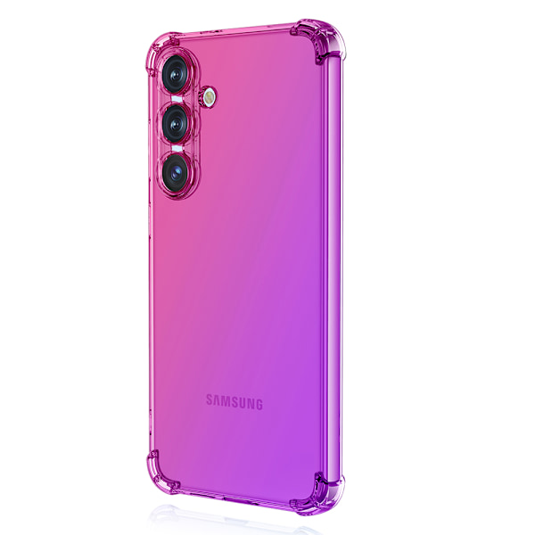 Samsung Galaxy S25 Plus - Reptåligt Silikonskal i Mjuk Design Blå/Rosa