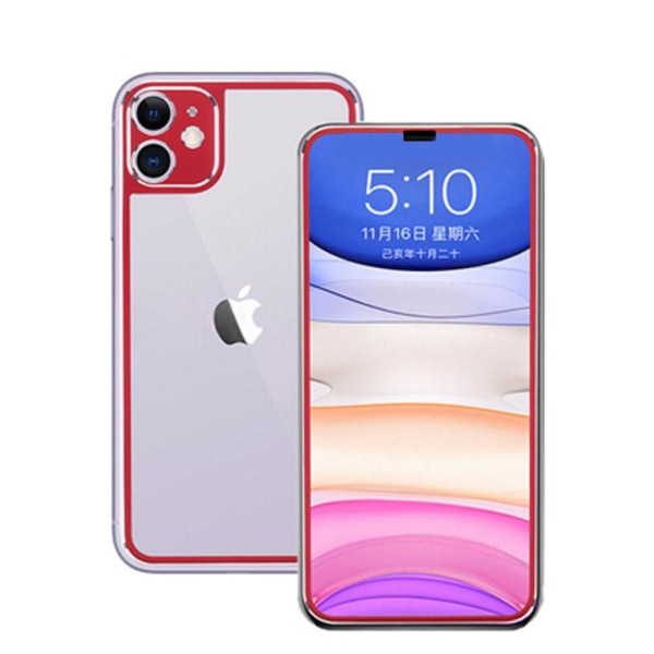 iPhone 11 Skärmskydd Baksida Aluminium + Titanlegerings metall PinkGold Roséguld