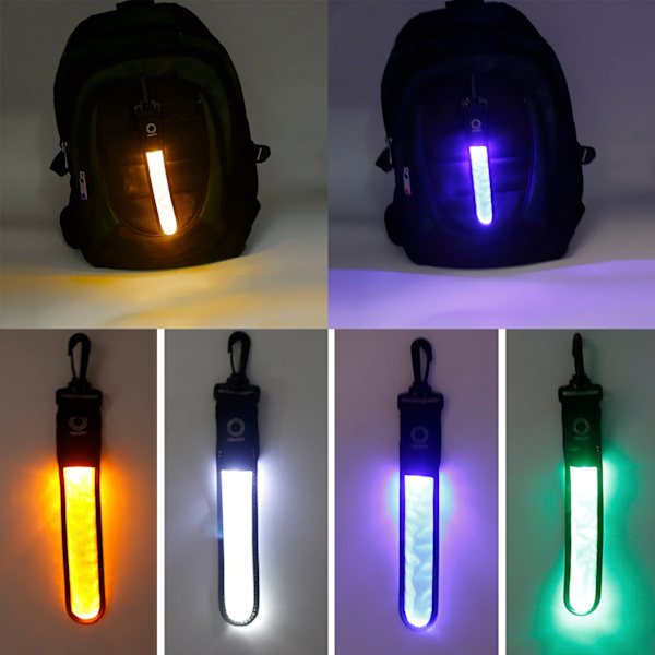 Slittålig LED Reflex Rem Blå