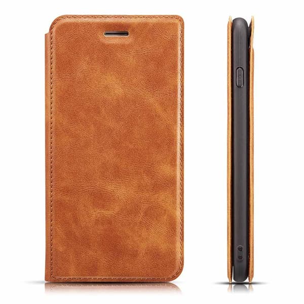 iPhone 11 Pro Max - Praktiskt Stilsäkert Vintage Plånboksfodral Brun