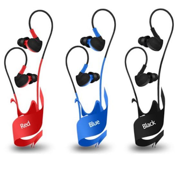 FONGE Sport In-ear Hörlurar med Mic (Earphone) Svart