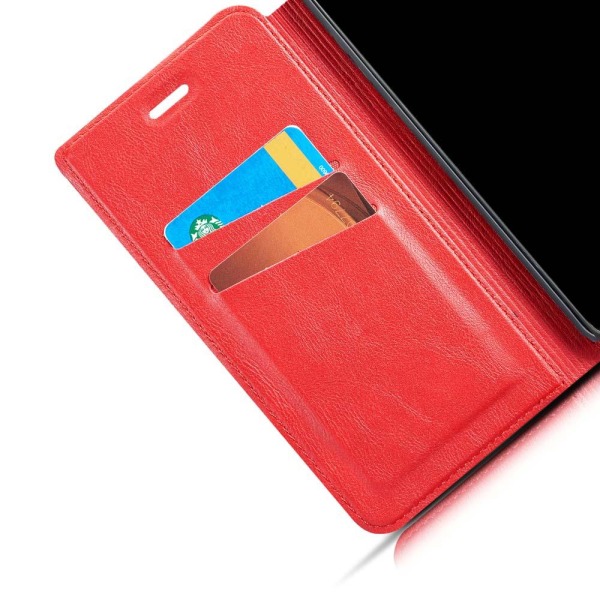 Samsung Galaxy S9 - Slittåligt Vintage Plånboksfodral Röd
