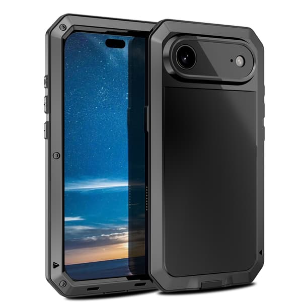iPhone 17 Air - Skyddande Aluminium Skal Silver
