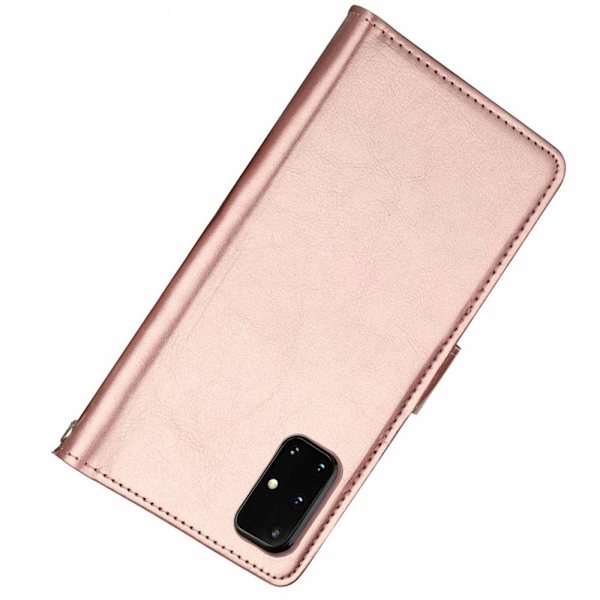 Samsung Galaxy A51 - Praktiskt 9-Kort Plånboksfodral Roséguld