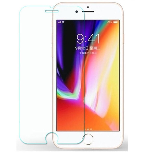 iPhone 8 näytönsuoja + Kameran linssuoja HD 0,3mm Transparent/Genomskinlig