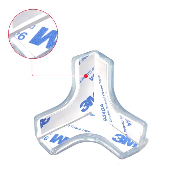 Självhäftande Hörnskydd Barnsäkerhet 4-PACK L-form