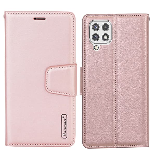 Samsung Galaxy A22 4G - HANMAN Plånboksfodral Svart