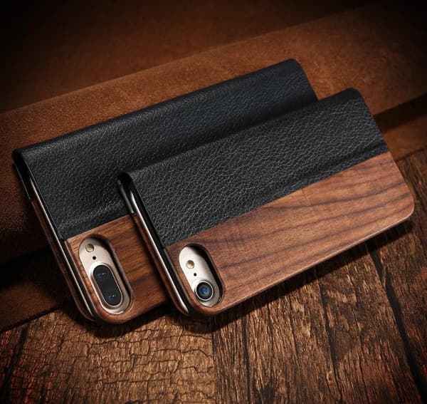 Iphone 6/6S Plus - Stilsäkert Fodral i Bamboo Trä Hög kvalité Bamboo