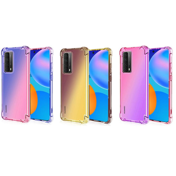 Huawei P Smart 2021 - Skal (Tjocka Hörn) FLOVEME Blå/Rosa