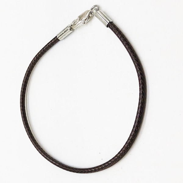Hög Kvalitet Tunt PU-Läder Armband Svart