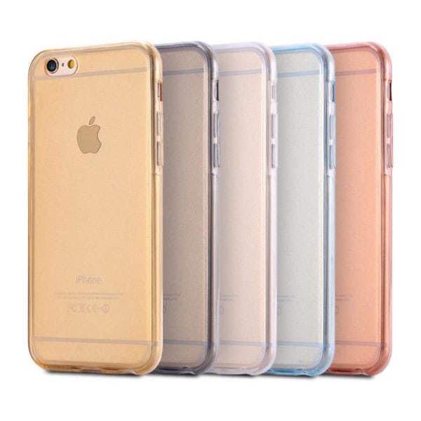 Dubbelsidigt Silikonfodral med TOUCHFUNKTION till iPhone 8 Guld