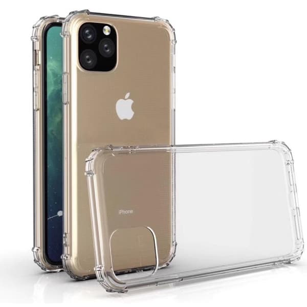 iPhone 11 Pro Max - Genomtänkt Skyddsskal i Silikon Blå/Rosa