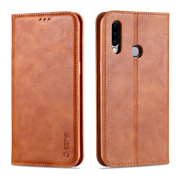 Samsung Galaxy A20S - Stilrent Plånboksfodral Mörkbrun