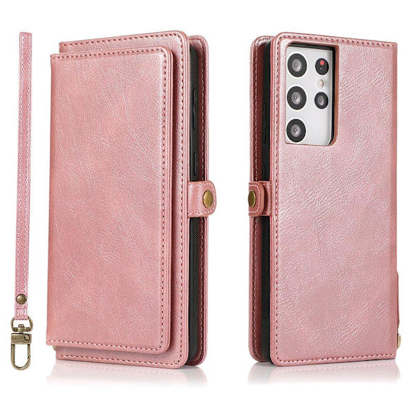 Samsung Galaxy S21 Ultra - 2-1 Pung etui Röd