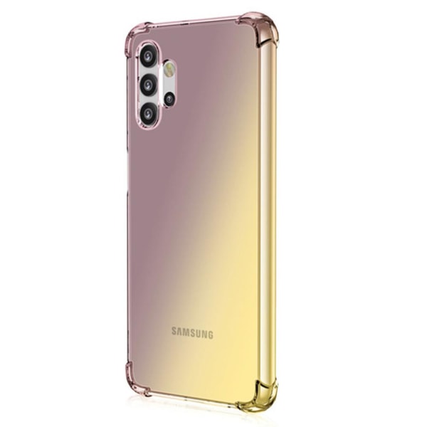 Samsung Galaxy A32 - Stötdämpande Silikonskal Blå/Rosa