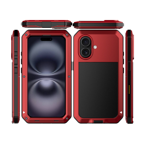 iPhone 16 - HEAVY DUTY - Extremt Stötsäkert Skydd Svart