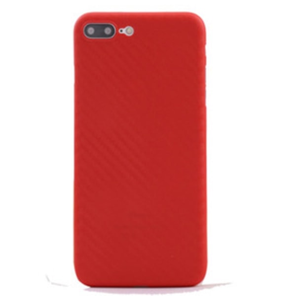 Tunt och smidigt Skal i Carbonmodell till iPhone 7 Plus Röd