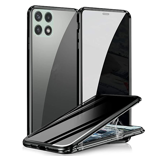 Samsung Galaxy A22 5G - Dobbeltsidet magnetisk cover Grön