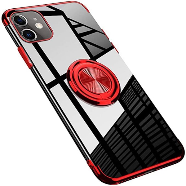iPhone 12 - Stilrent Skal med Ringhållare Roséguld