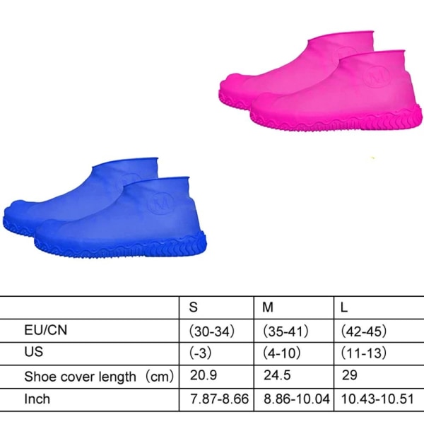 Slitstarkt Skoöverdrag i Silikon (1 Par) Blå S