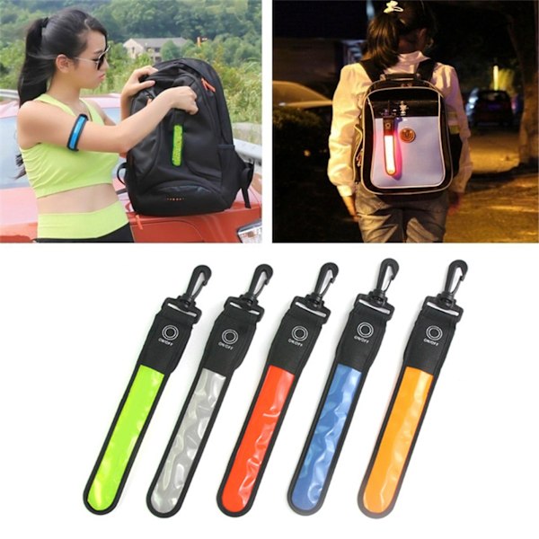 Slittålig LED Reflex Rem Fluorescerande Gul