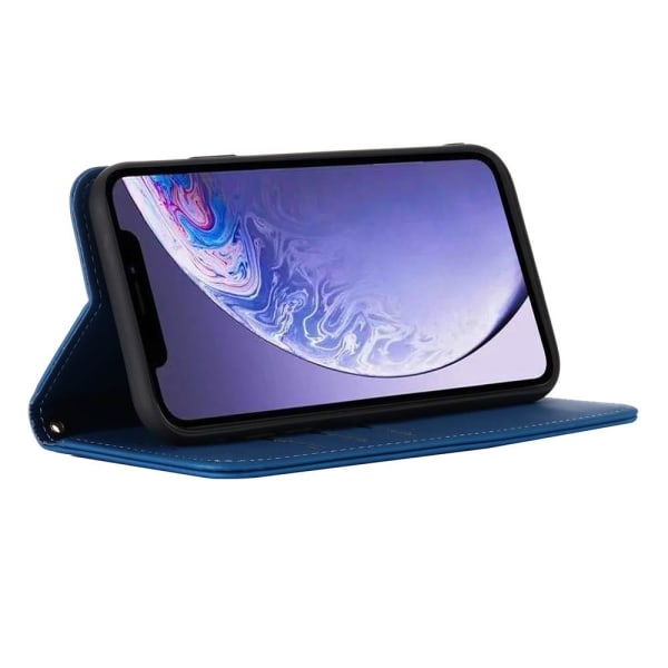 iPhone 11 Pro – Käytännöllinen puettava lompakkokotelo (FLOVEME) Black Svart