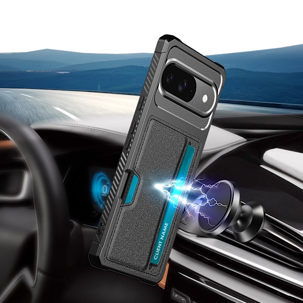Google Pixel 9/9 Pro - Slimmat Plånboksfodral för 2 kort!