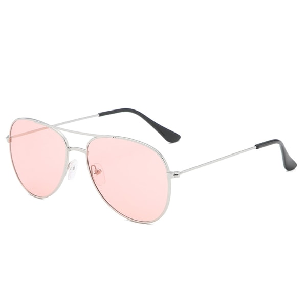Polariserade Pilot Solglasögon Silver/Rosa