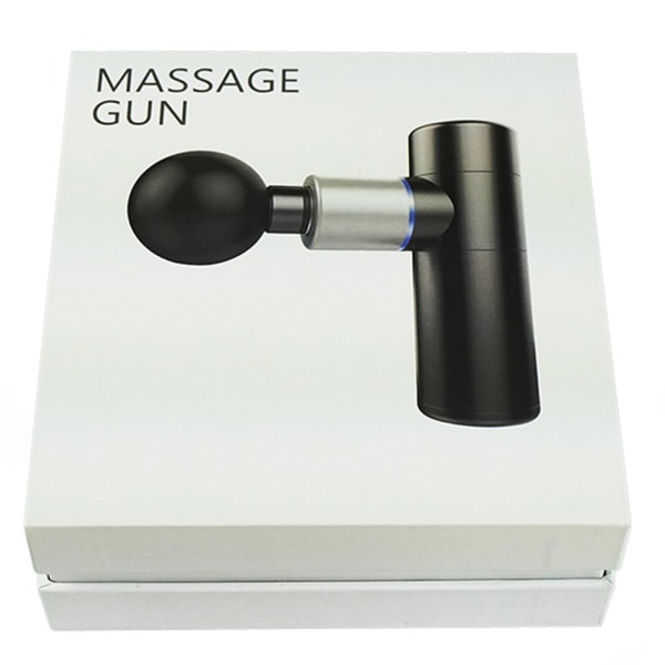 Mini Massage Pistol / Massage Gun (4 Huvuden) Röd