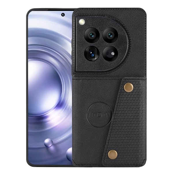 Oneplus 12 Lyxigt Retro Flipfodral - Stil möter Funktion! Blå
