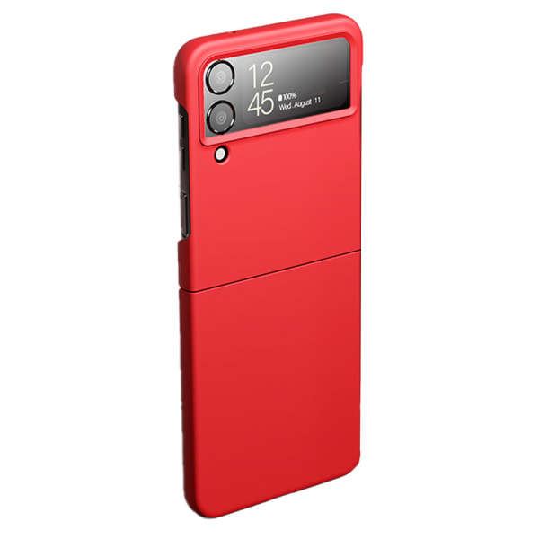 Stötdämpande matt fast PC-skal för Samsung Galaxy Z Flip 4 Red
