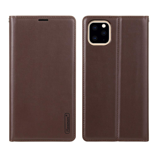 iPhone 11 Pro - Gennemtænkt Smart Hanman Wallet Cover Brown Brun