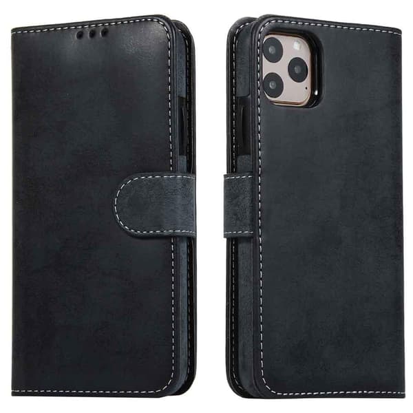 iPhone 11 Pro Max - Praktisk LEMAN Wallet etui Lila
