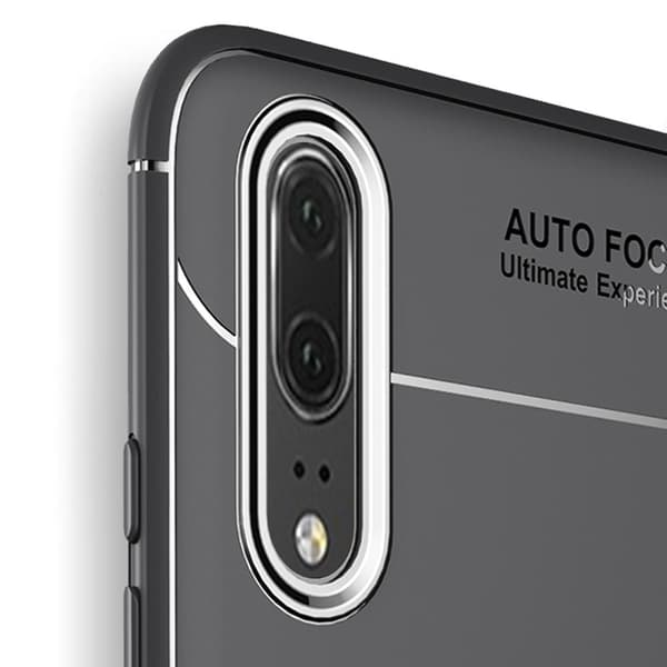 Huawei P20 Pro - AUTO FOCUS - Skal med Ringh�llare Svart/Blå