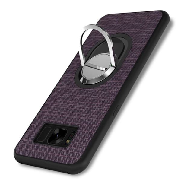 Galaxy S8 - Stilrent Silikonskal med Ringh�llare FLOVEME Ljusrosa