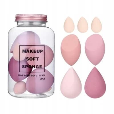 ECARLA 7-pack Makeupsvampar - för en felfri finish