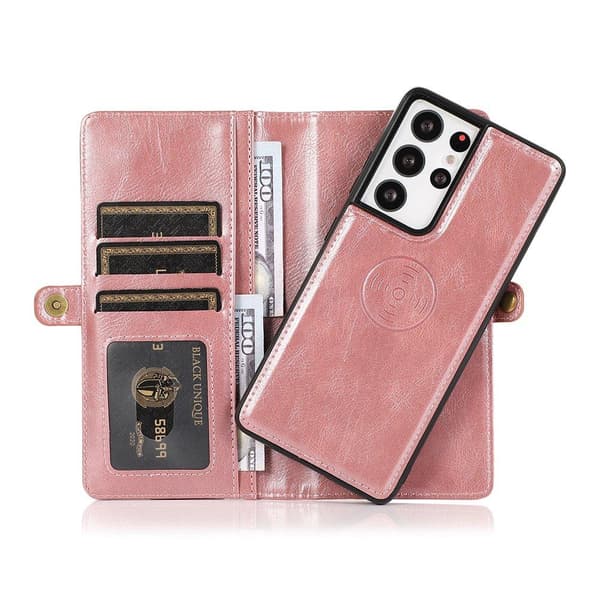 Samsung Galaxy S21 Ultra - 2-1 Pung etui Mörkgrön