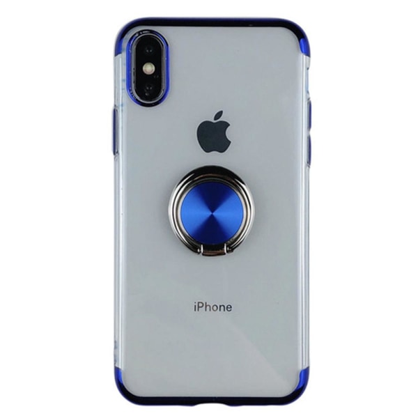 iPhone XS Max - Beskyttelsesdeksel med ringholder Blå