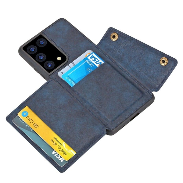 Samsung Galaxy S21 Ultra - Beskyttelsescover med kortholder Grå