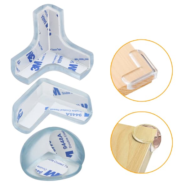 Självhäftande Hörnskydd Barnsäkerhet 4-PACK L-form