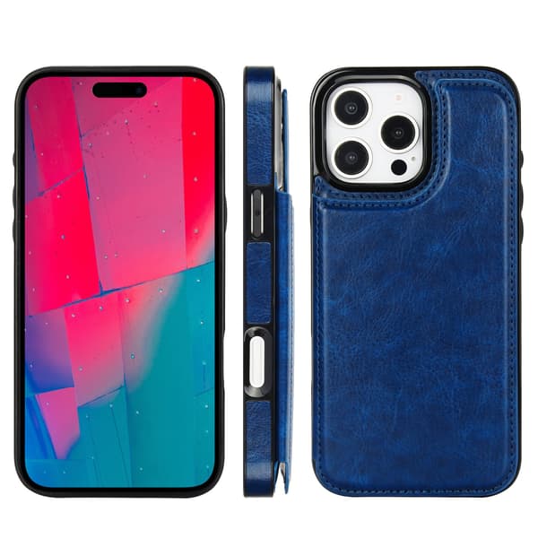 iPhone 16 Pro - Stilrent Skal med Plånbok/Kortfack Vit