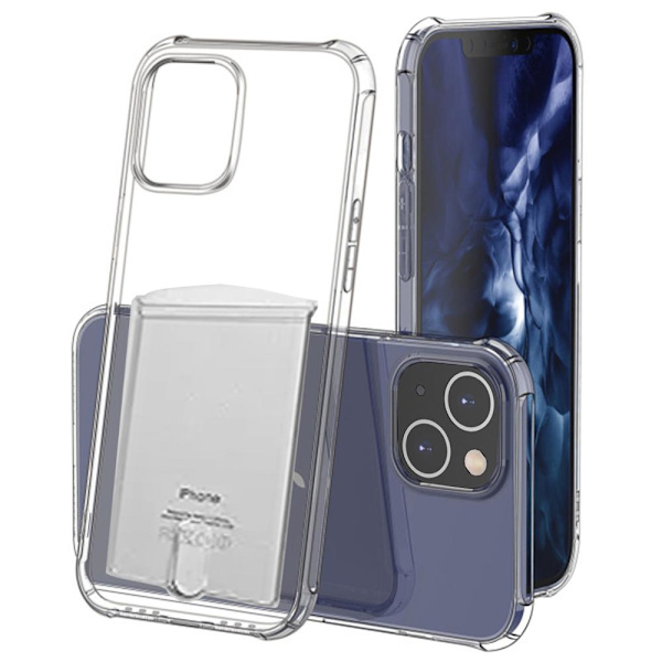 iPhone 13 Mini - Skal med Korthållare Transparent
