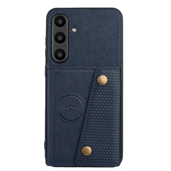 Samsung Galaxy S24 FE - Skal med Retro Design & Smarta Funktioner Blå
