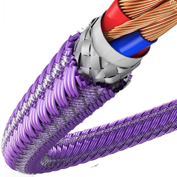Praktiskt Type-C Snabbladdnings Kabel Lila