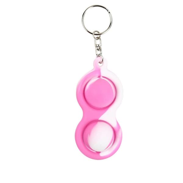Flerfärgad Fidget Toy / Fidget Leksak / Simple Dimple Blå/Vit