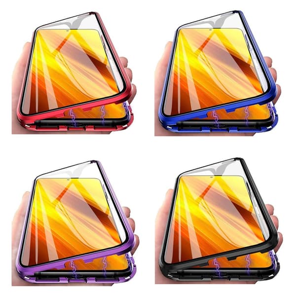 Samsung Galaxy S22 - Dubbelt Magnetiskt Skal Silver