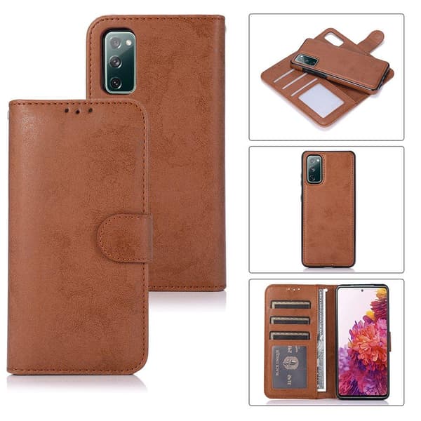 Samsung Galaxy S20 FE - LEMAN Wallet etui Ljusblå
