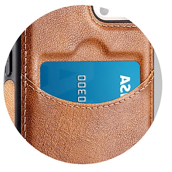 Samsung Galaxy S24 Ultra - Elegant Skal med Kortfack & Skydd Svart