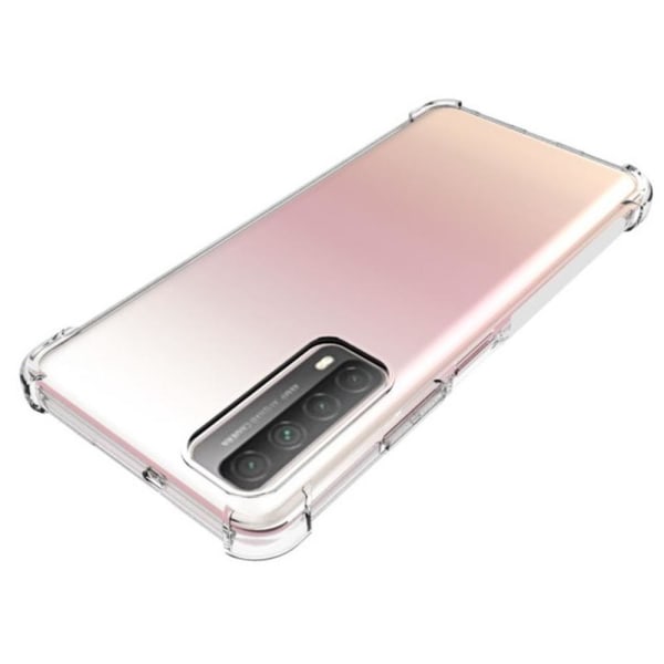 Huawei P Smart 2021 - Skyddande Silikonskal (Floveme) Transparent/Genomskinlig