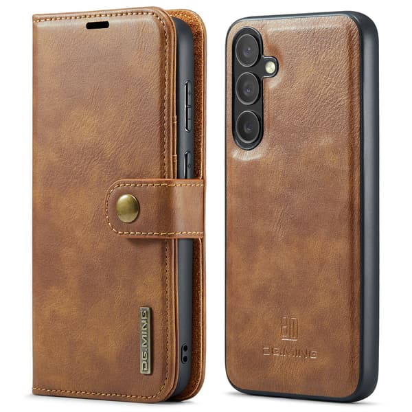 Samsung Galaxy S24 - 2-i-1 Plånboksfodral i Premium Läder Blå
